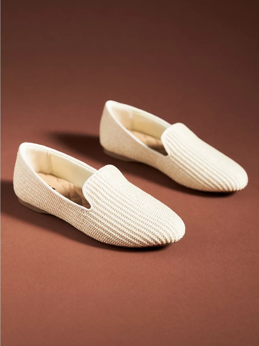 Birdies The Starling Raffia Beige Flats